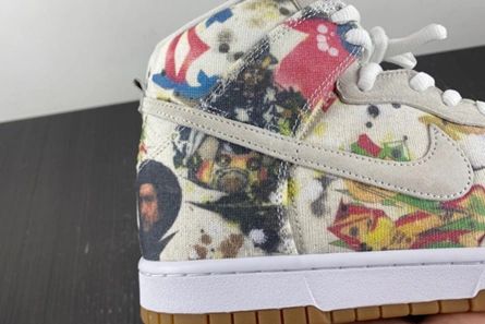 Designer inspired Nike SB Dunk High Supreme Rammellzee  FD8779-100 Sophisticated 3425