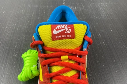Premium replica Nike SB Dunk Low Pro Bart Simpson  BQ6817-602 Classic 1980