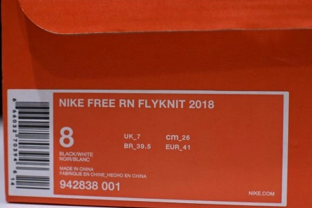 Fair-priced Nike free rn flyknit 2018 black 942838 001 Resilient 2794