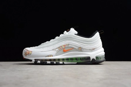 Nike womens Air Max 97 white-orange flower 921733-101 SportInspired 4078