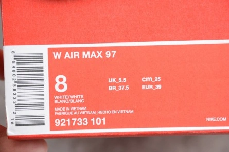 Pricetag-smart Nike womens Air Max 97 white-orange flower 921733-101 SportInspired 4078