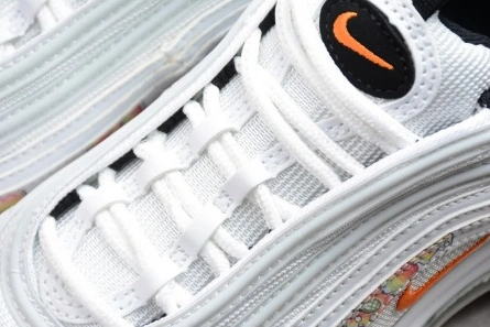 Pricetag-smart Nike womens Air Max 97 white-orange flower 921733-101 SportInspired 4078