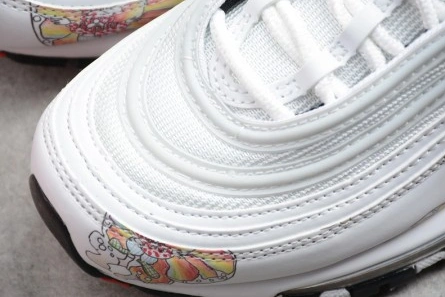 Pricetag-smart Nike womens Air Max 97 white-orange flower 921733-101 SportInspired 4078