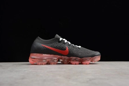 Entry-level luxury NikeLab Air VaporMax Flyknit Black Big Red womens AA3859-016 Refined 823