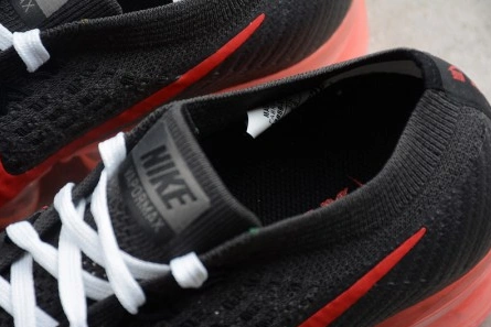 Entry-level luxury NikeLab Air VaporMax Flyknit Black Big Red womens AA3859-016 Refined 823
