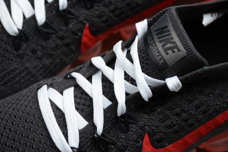 Entry-level luxury NikeLab Air VaporMax Flyknit Black Big Red womens AA3859-016 Refined 823