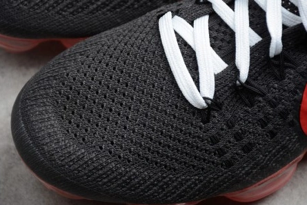 Entry-level luxury NikeLab Air VaporMax Flyknit Black Big Red womens AA3859-016 Refined 823