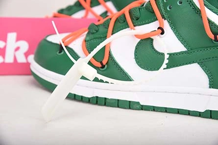 OFF-WHITE NIKE DUNK LOW PINE GREEN CT0856-100 DailyWear 2140