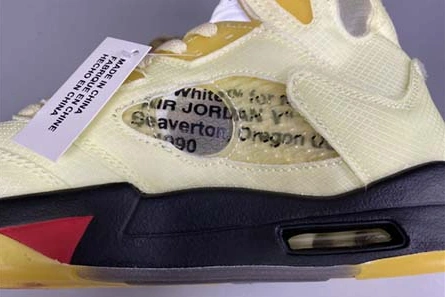 Affordable OFF-WHITE x Air Jordan 5 “Sail” DH8565-100 SportInspired 4856