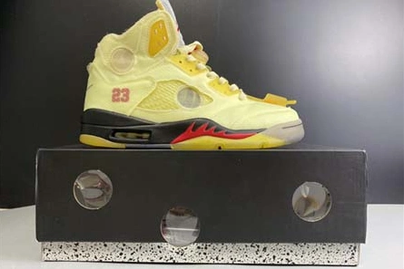 Affordable OFF-WHITE x Air Jordan 5 “Sail” DH8565-100 SportInspired 4856