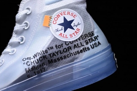 Replica OFF-WHITE x Converse Chuck Taylor All Star 1970s White AA3836-100 Breathable 2444
