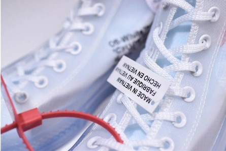 Replica OFF-WHITE x Converse Chuck Taylor All Star 1970s White AA3836-100 Breathable 2444