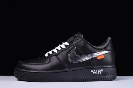 OFF-WHITE x MoMA x Nike Air Force 1 07 Low Black AV5210-001 Unique 4192