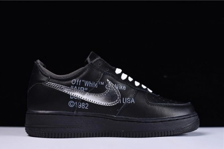 High-tier replica OFF-WHITE x MoMA x Nike Air Force 1 07 Low Black AV5210-001 Unique 4192