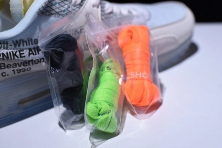 Mirror quality OFF-WHITE x Nike Air Max 90 AM90 THE TEN 10 Sail Muslin Virgil Abloh AA7293-100 DailyWear 7969