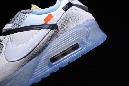Mirror quality OFF-WHITE x Nike Air Max 90 AM90 THE TEN 10 Sail Muslin Virgil Abloh AA7293-100 DailyWear 7969