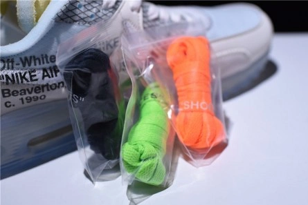 Non-authentic version OFF-WHITE x Nike Air Max 90 AM90 THE TEN 10 Sail Muslin Virgil Abloh AA7293-100 Versatile 9781
