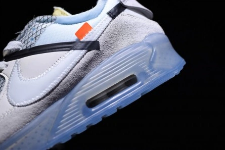 Non-authentic version OFF-WHITE x Nike Air Max 90 AM90 THE TEN 10 Sail Muslin Virgil Abloh AA7293-100 Versatile 9781