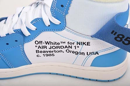 Price-wise Off-White Air Jordan 1 Powder Blue UNC AQ0818-148 Modern 136