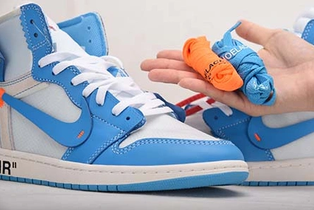 Price-wise Off-White Air Jordan 1 Powder Blue UNC AQ0818-148 Modern 136