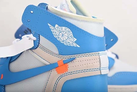Price-wise Off-White Air Jordan 1 Powder Blue UNC AQ0818-148 Modern 136