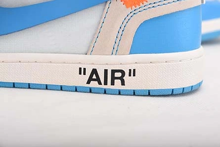 Price-wise Off-White Air Jordan 1 Powder Blue UNC AQ0818-148 Modern 136