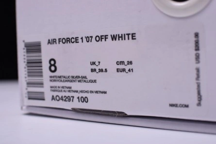 Clone Off-White Nike Air Force 1 Low ComplexCon White AO4297-100 Compact 7611