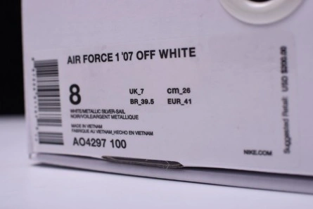 Top-grade copy Off-White Nike Air Force 1 Low ComplexCon White AO4297-100 Refined 9540