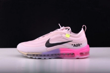 Off-White Nike Air Max 97 Rose AJ4585-600 Breathable 804