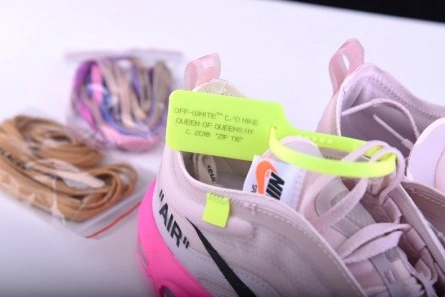 Pricetag-smart Off-White Nike Air Max 97 Rose AJ4585-600 Flexible 7384