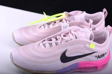 Pricetag-smart Off-White Nike Air Max 97 Rose AJ4585-600 Flexible 7384
