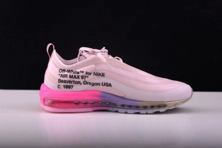 Pricetag-smart Off-White Nike Air Max 97 Rose AJ4585-600 Flexible 7384