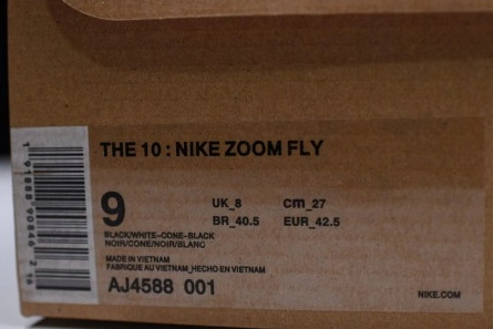 Best-value Off-White Nike Zoom Fly Black AJ4588-001 StreetReady 422