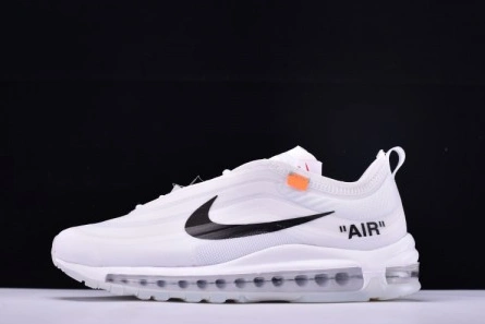 Off White X Air Max 97 The Ten White Cone Ice Blue AJ4585-100 Classic 6642