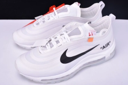 Best-value Off White X Air Max 97 The Ten White Cone Ice Blue AJ4585-100 EasyMatch 1365