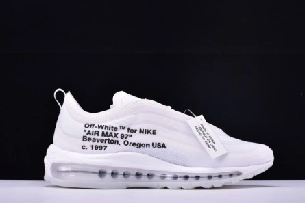 Best-value Off White X Air Max 97 The Ten White Cone Ice Blue AJ4585-100 EasyMatch 1365