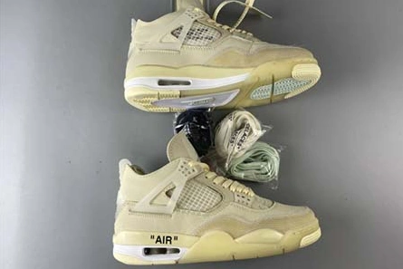 Close-to-original Off-White x Air Jordan 4 “Sail”- CV9388-100 Resilient 5717