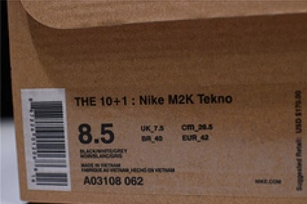 Mirror Off-White x nike M2K tekno Black ,White A03108 062 EyeCatching 1005