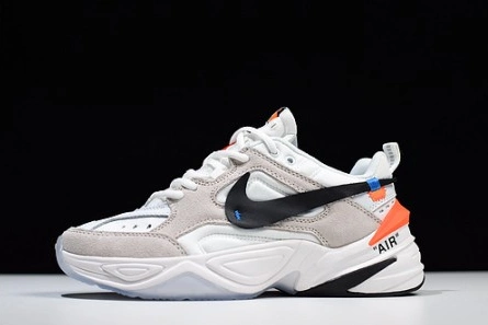 Off-White x nike M2K tekno White, Black & Team Orange A03108 058 StreetReady 8307