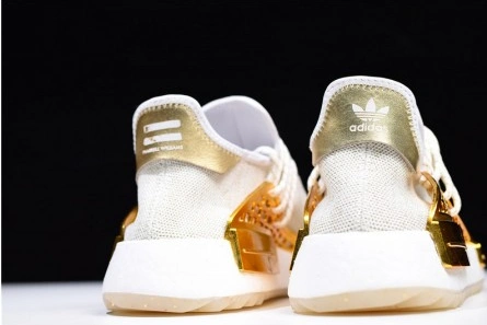 Reproduction Pharrell adidas NMD Hu China Gold HAPPY F99762 GoodFit 4179