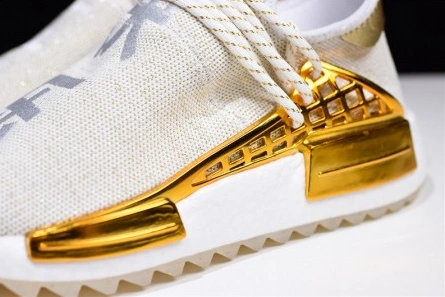 Reproduction Pharrell adidas NMD Hu China Gold HAPPY F99762 GoodFit 4179