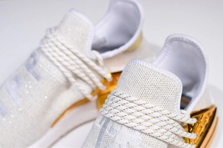 Reproduction Pharrell adidas NMD Hu China Gold HAPPY F99762 GoodFit 4179