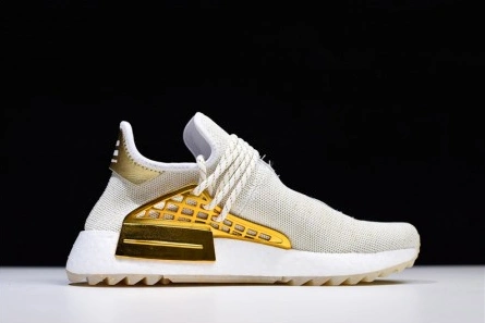 Reproduction Pharrell adidas NMD Hu China Gold HAPPY F99762 GoodFit 4179