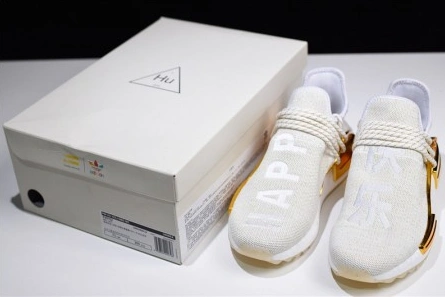 Reproduction Pharrell adidas NMD Hu China Gold HAPPY F99762 GoodFit 4179