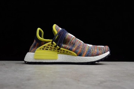 Reasonably priced Pharrell x adidas mens  NMD Hu Trail bold yellow-footwear white AC7360 Soft 1565