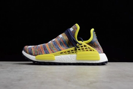 Reasonably priced Pharrell x adidas mens  NMD Hu Trail bold yellow-footwear white AC7360 Soft 1565
