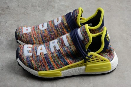 Reasonably priced Pharrell x adidas mens  NMD Hu Trail bold yellow-footwear white AC7360 Soft 1565