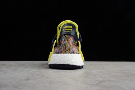 Pharrell x adidas mens  NMD Hu Trail bold yellow-footwear white AC7360 Soft 1565