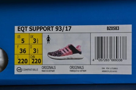 Low-cost Popular 3292 Adidas EQT SUPPORT 93 17 Rosa Equipment Primeknit Sneakers Originals  WOMENS  BZ0583