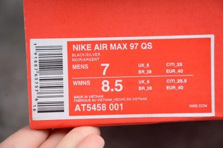 Entry-level luxury Popular 511 Air Max 97 Silver Black - AT5458-001